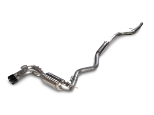 BMW 3 Series Performance Exhaust - Rear - AWE Tuning - Axle-Back Touring Edition, Single Side, 80mm Tips - Diamond Black - `12-`16